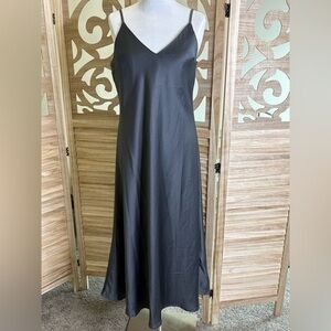 Vanessa Zani Gray Maxi Dress Size Medium